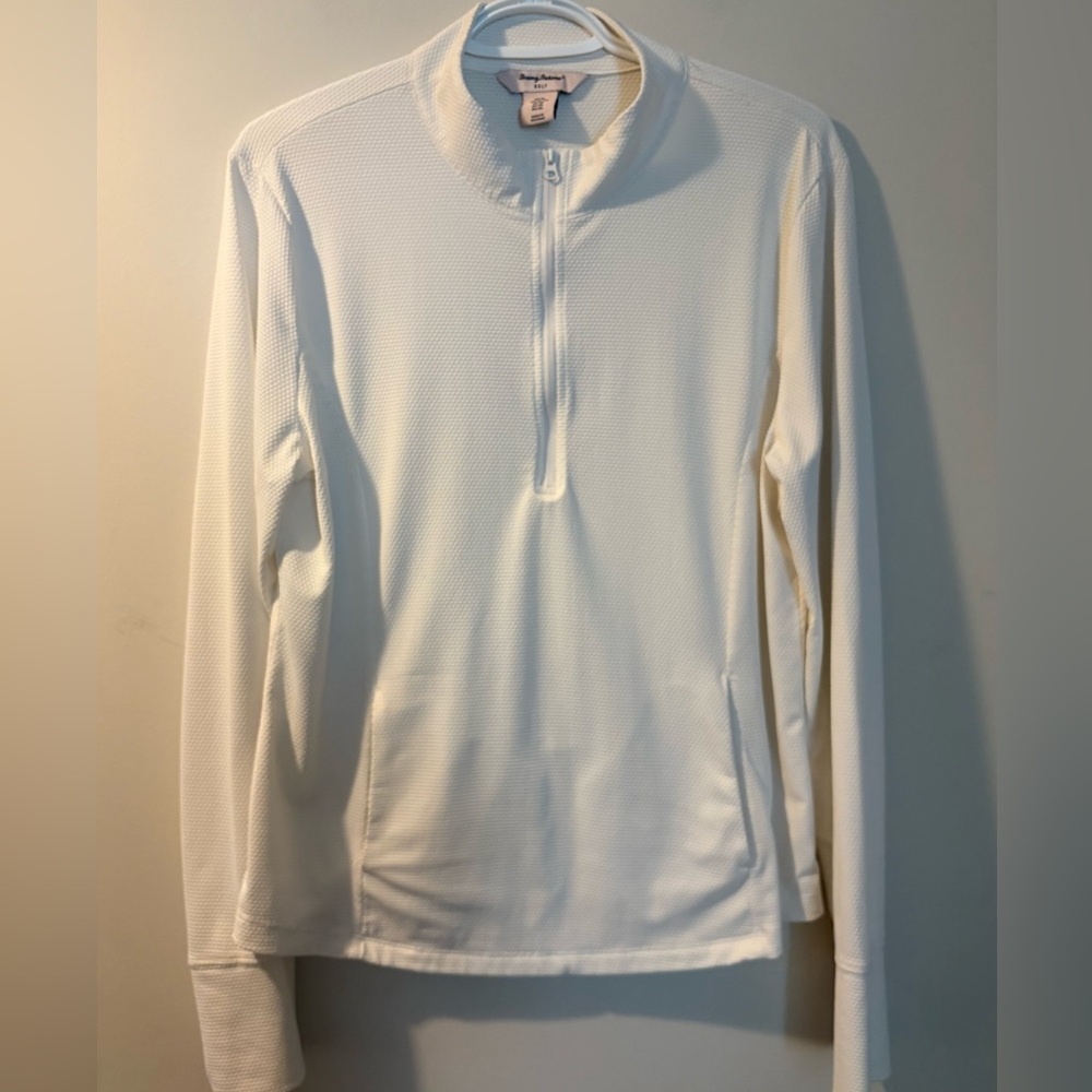 Tommy Bahama Golf White Quarter-Zip Pullover Women’s XL